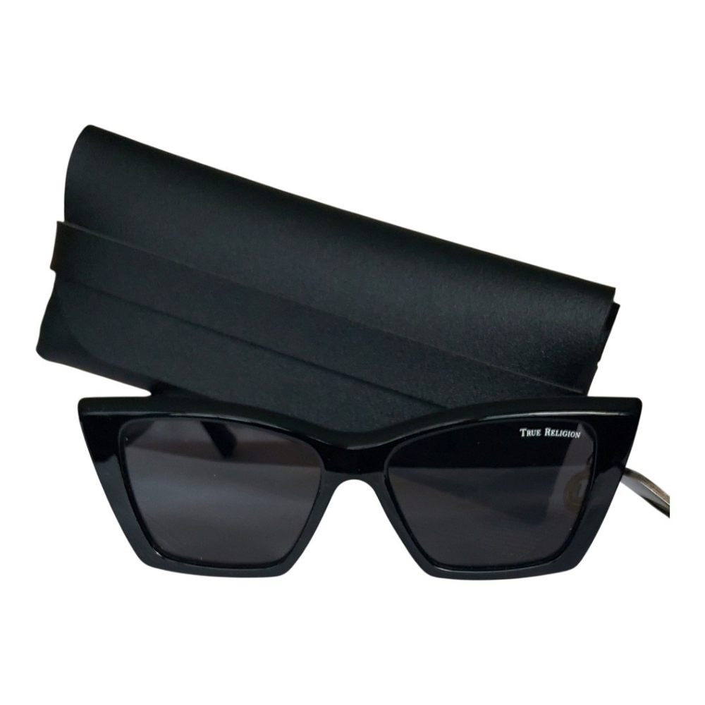 True Religion Sunglasses Black Frame W/Charm Case, Box, Cloth NWT - Picture 9 of 11